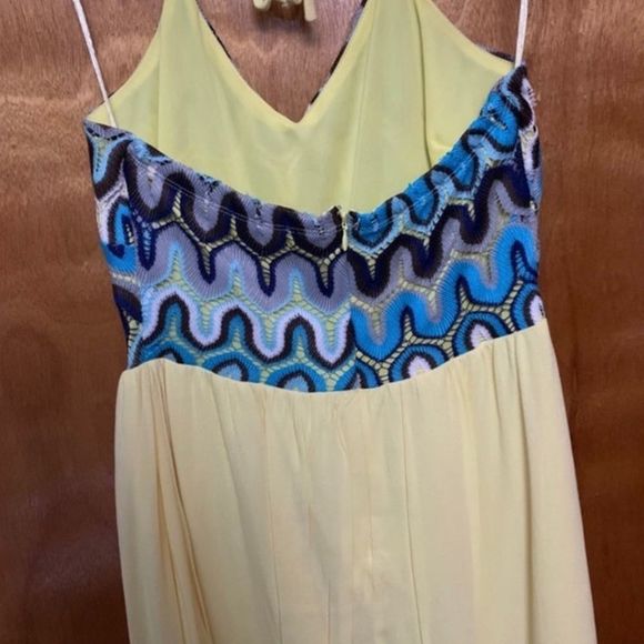Altar’d State Sundress With Patterned Hem And Halter Top Ties SM - Picture 3 of 4
